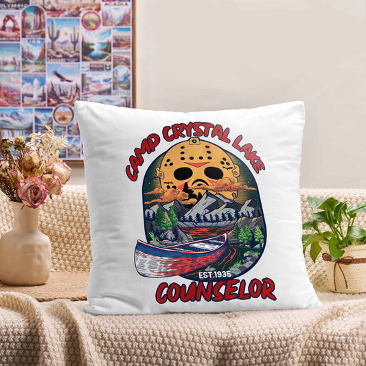 Freeleaf Camp Crystal Lake Short Plush Cushion Pillow