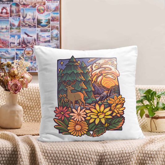 Freeleaf Wander In The Forest Short Plush Cushion Pillow