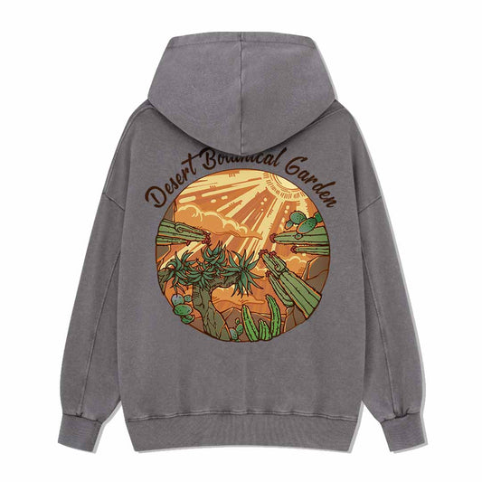 Desert Park Back-printed Washed Hoodie