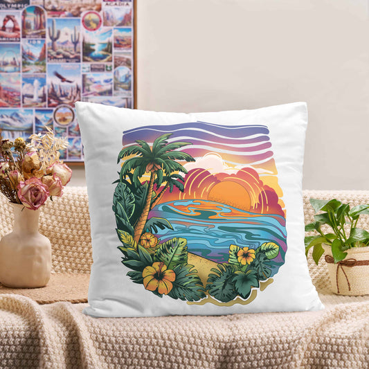 Freeleaf Golden Beach Short Plush Cushion Pillow