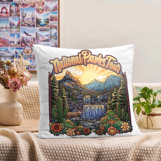 Freeleaf National Parks Tour Short Plush Cushion Pillow