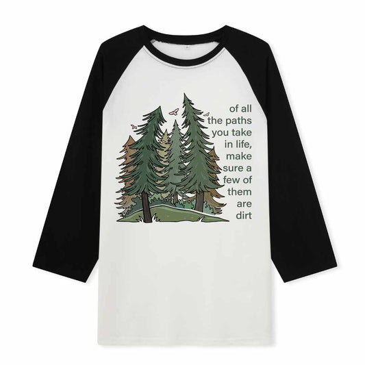 Path Of Life Raglan Long Sleeve Top