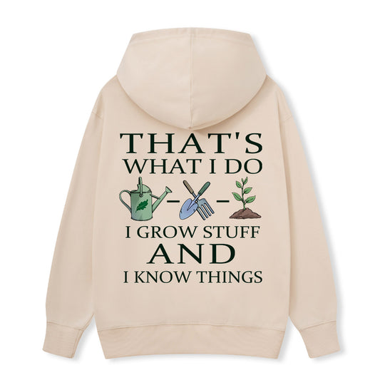 Freeleaf I Grow Stuff and I Know Things Nature Inspired Hoodie