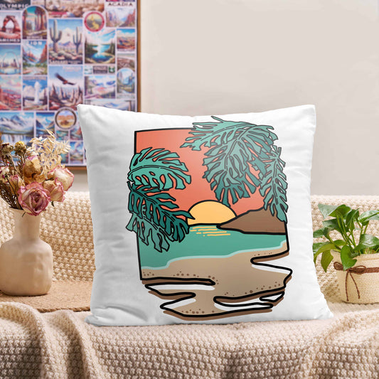 Freeleaf Hawaiian Vacation Short Plush Cushion Pillow