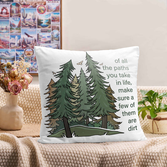 Freeleaf Path Of Life Short Plush Cushion Pillow