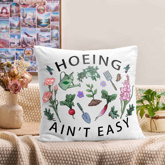 Freeleaf Hoing Ain't Easy Short Plush Cushion Pillow