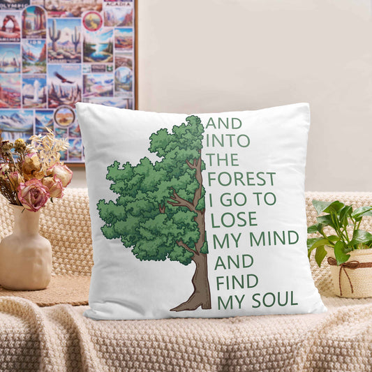 Freeleaf Into Forest And Find My Soul Short Plush Cushion Pillow