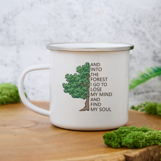 Freeleaf Into Forest And Find My Soul Enamel Mug