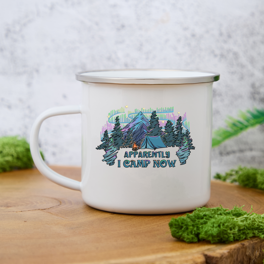 Freeleaf I Camping Now Enamel Mug