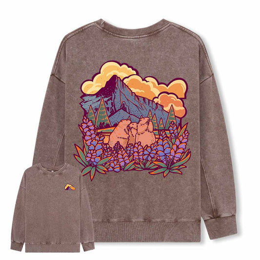 Mount Rainier National Park Washed Sweatshirt