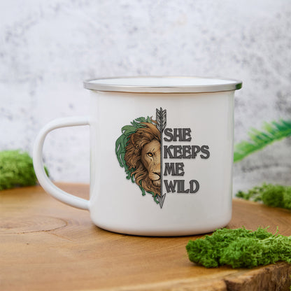 Freeleaf Wild at Heart Love's Serenade Enamel Mug