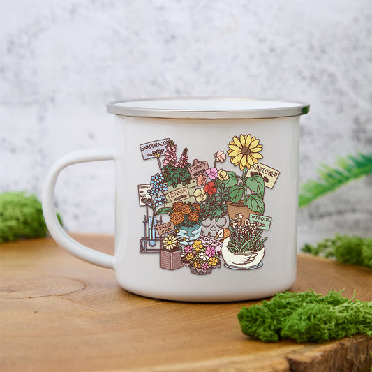 Freeleaf Flourishing Garden Enamel Mug