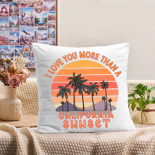 Freeleaf Sunset Reverie Short Plush Cushion Pillow