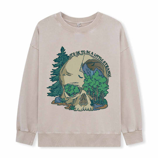 Skull Mountain Washed Sweatshirt