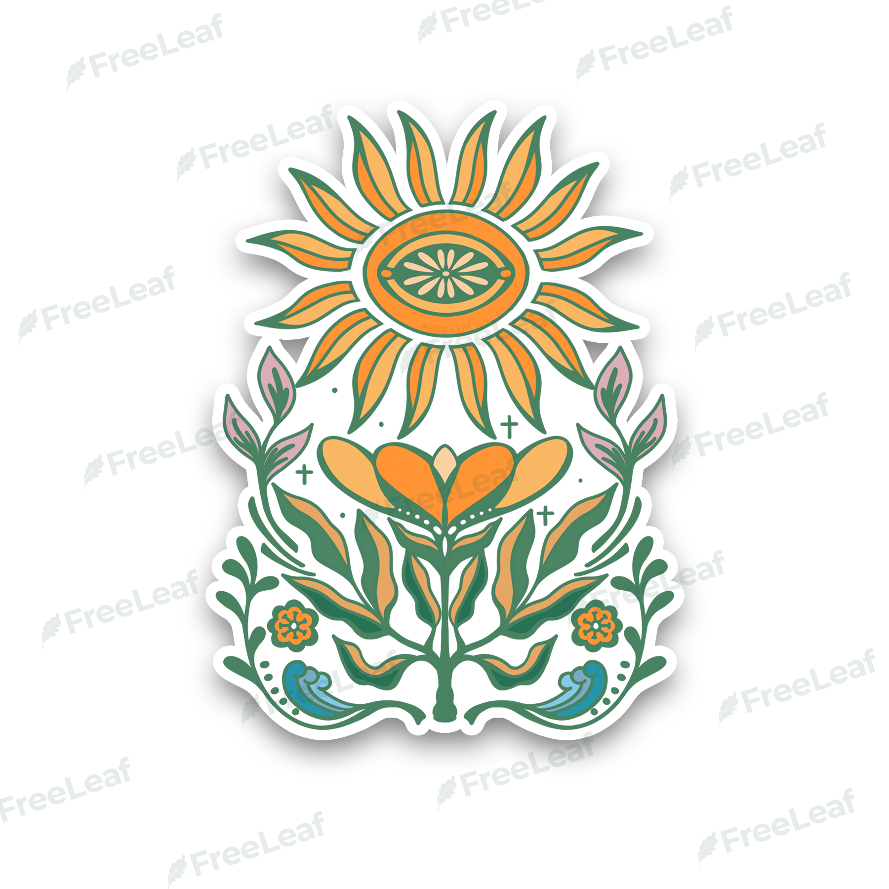 Sunflower Sticker