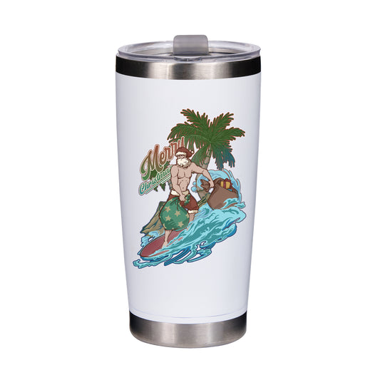 Freeleaf Santa Claus Surfing Tumbler