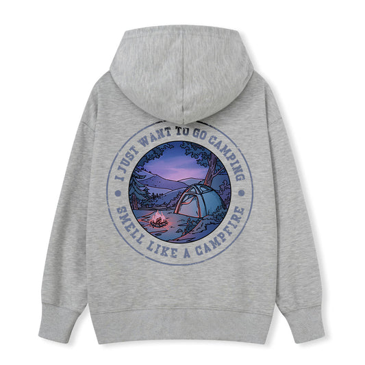 Just Want To Go Camping Back-Printed Hoodie