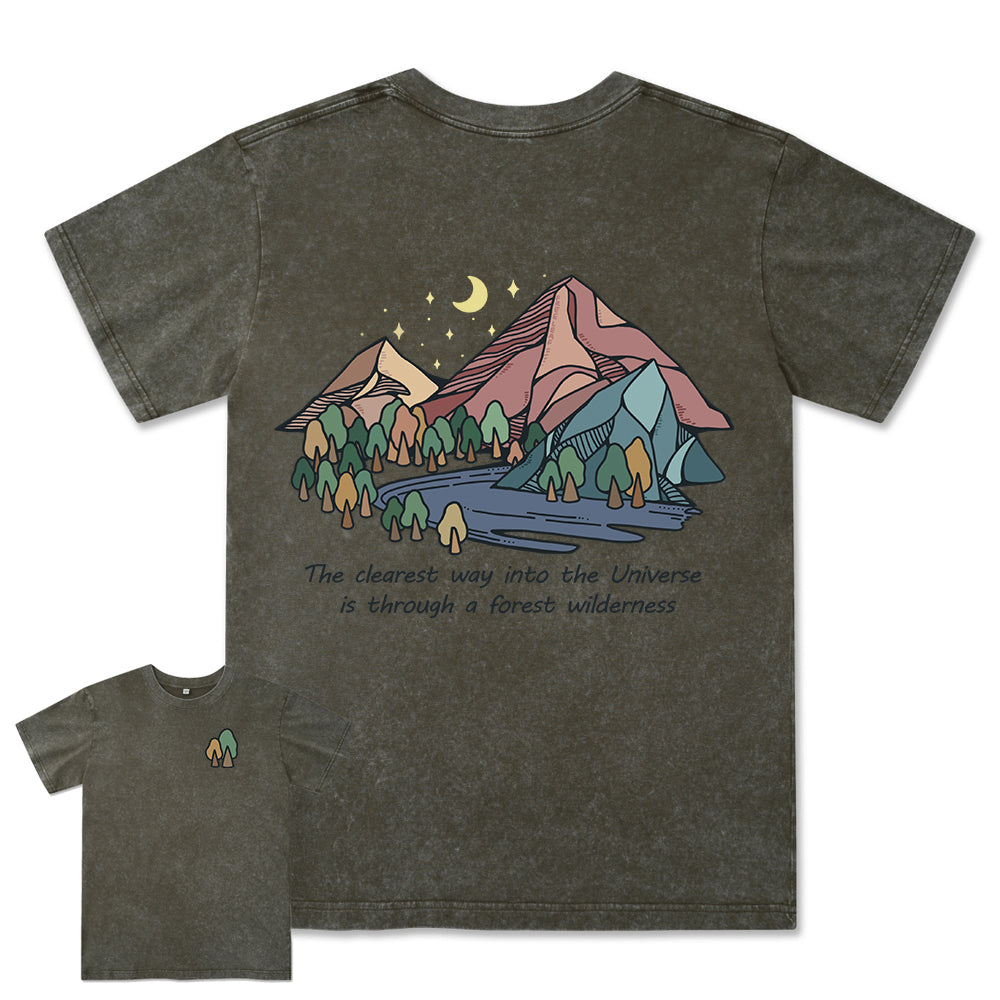 Freeleaf Pathway to the  Universe Unisex Washed Tee