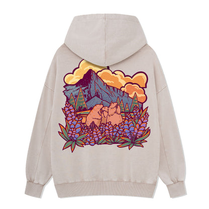 Mount Rainier National Park Washed Hoodie