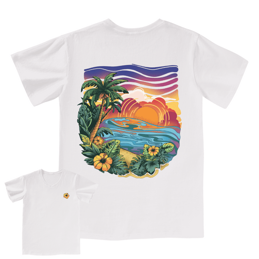 Golden Beach V-neck Tee