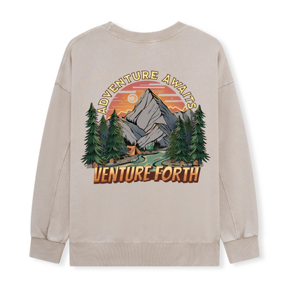 Adventure Awaits Washed Sweatshirt