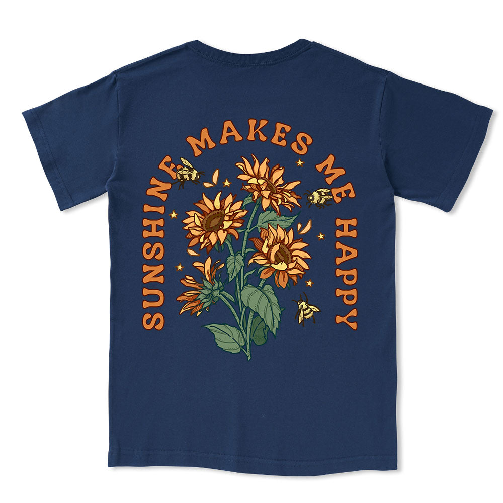 Freeleaf Sunshine Makes Me Happy Tee