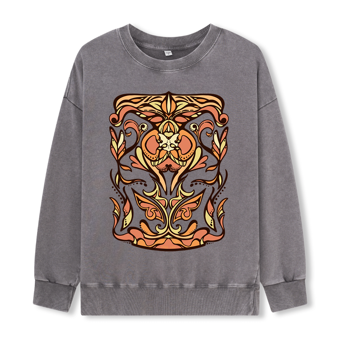 Golden Glow Washed Sweatshirt