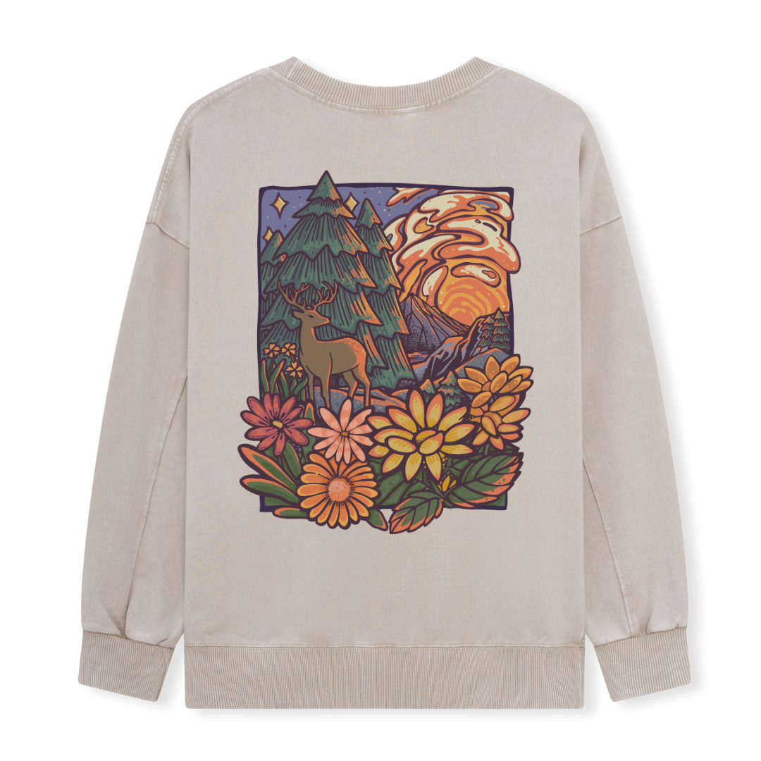 Wander In The Forest Washed Sweatshirt