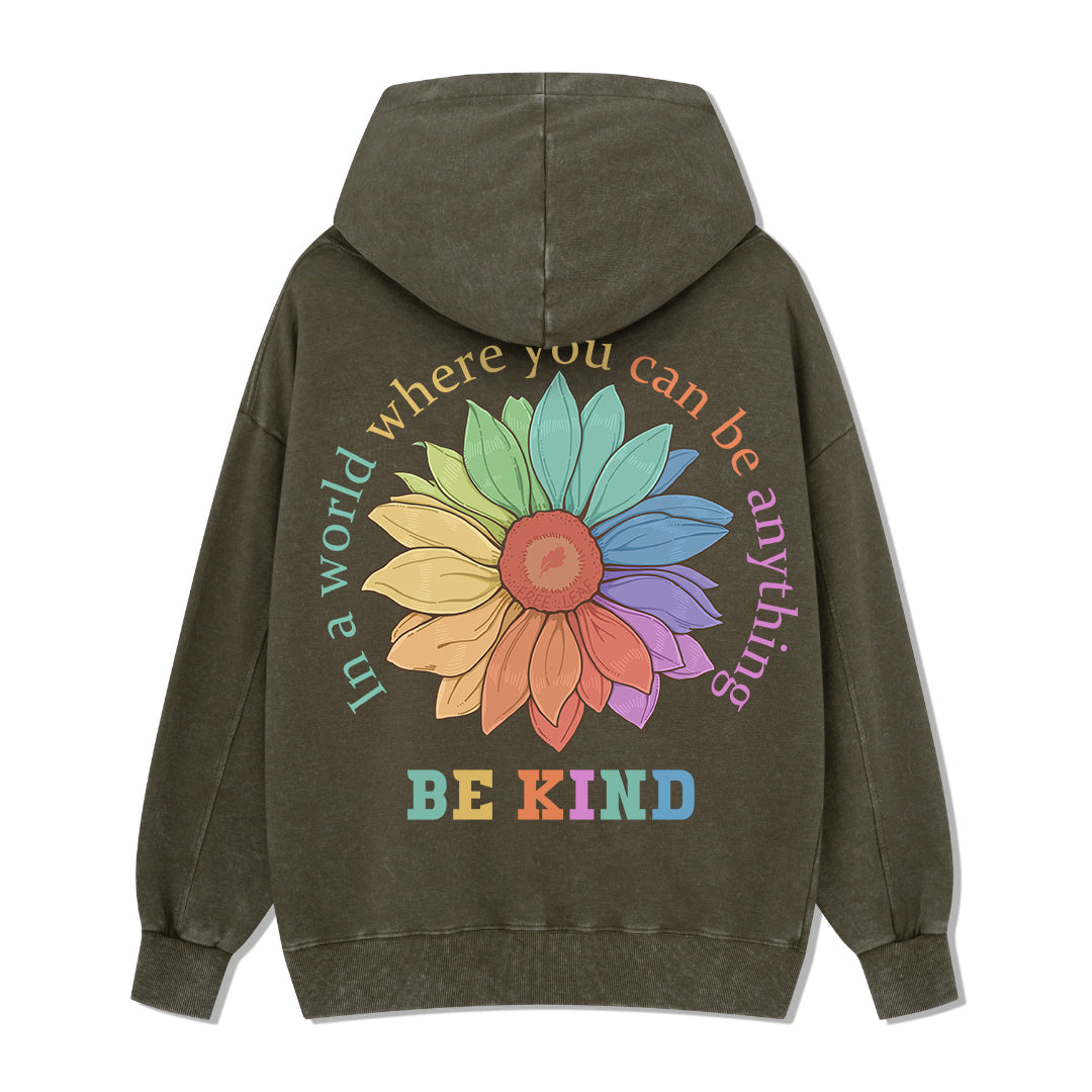 Freeleaf Be Kind Unisex Back-printed Hoodie