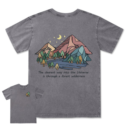 Freeleaf Pathway to the  Universe Unisex Washed Tee