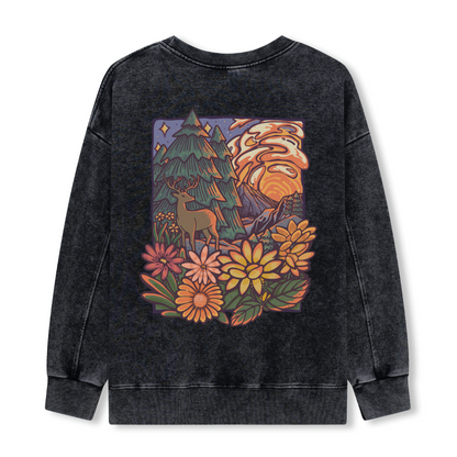 Wander In The Forest Washed Sweatshirt