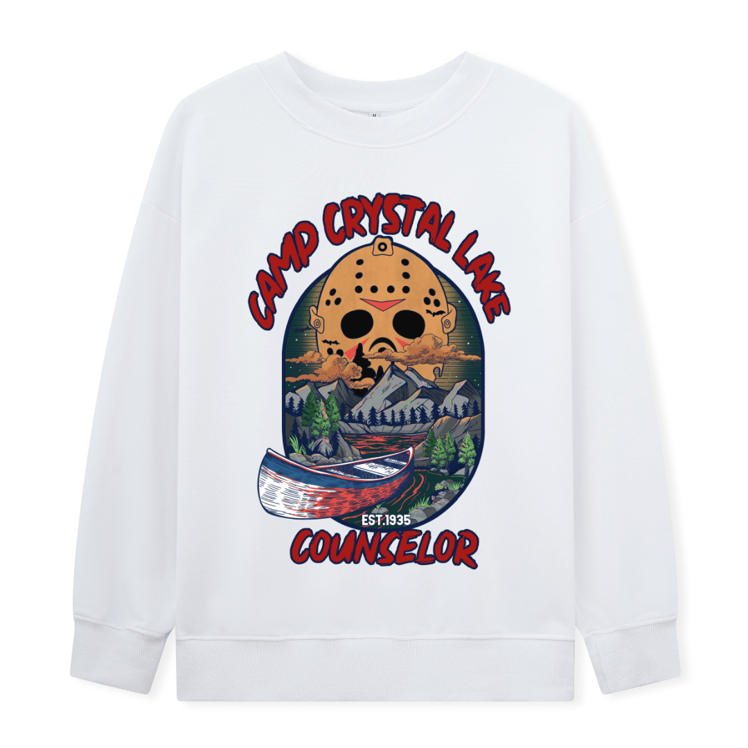 Camp Crystal Lake Front Print Sweatshirt