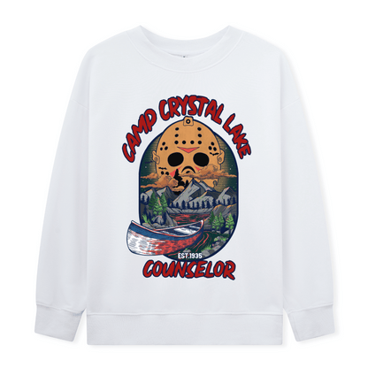 Camp Crystal Lake Front Print Sweatshirt