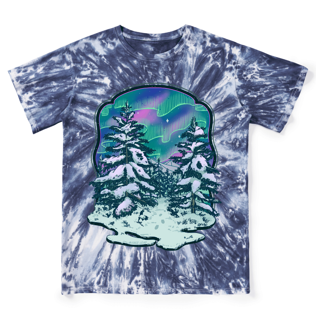 Winter Aurora Tie Dye Tee