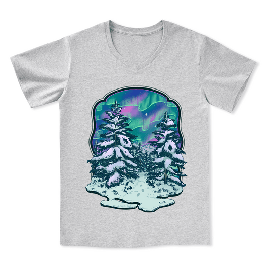 Winter aurora V-neck Tee