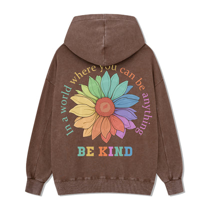 Freeleaf Be Kind Unisex Back-printed Hoodie