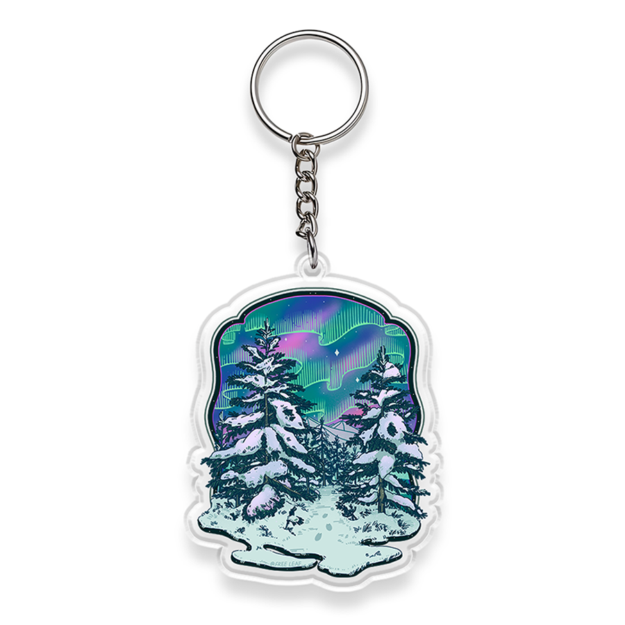 freeleaf-winter-aurora-double-sided-acrylic-keychain