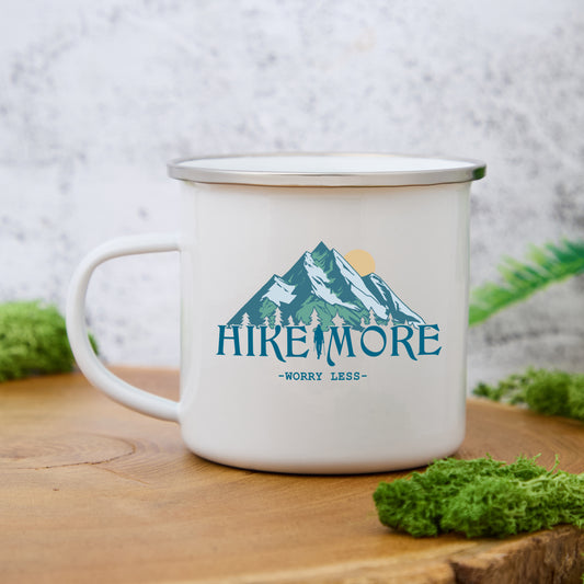 Freeleaf Hike More Worry Less Enamel Mug