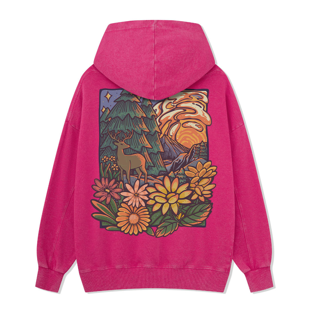 Wander In The Forest Washed Hoodie