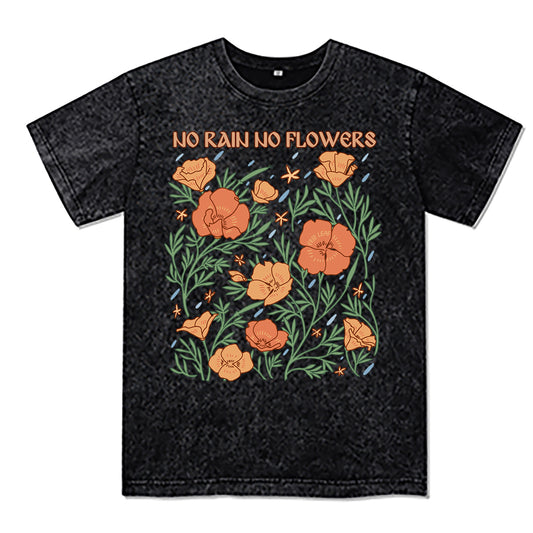 Freeleaf No Rain No Flowers Washed Tee