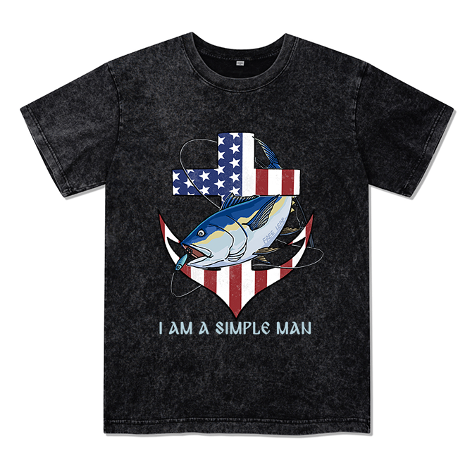 Freeleaf Faithful Angler Unisex Washed Tee