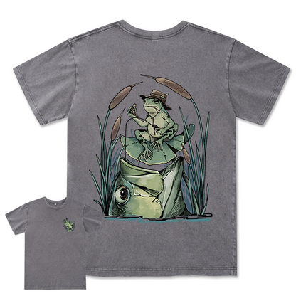 Freeleaf Largemouth Bass Unisex Washed Tee