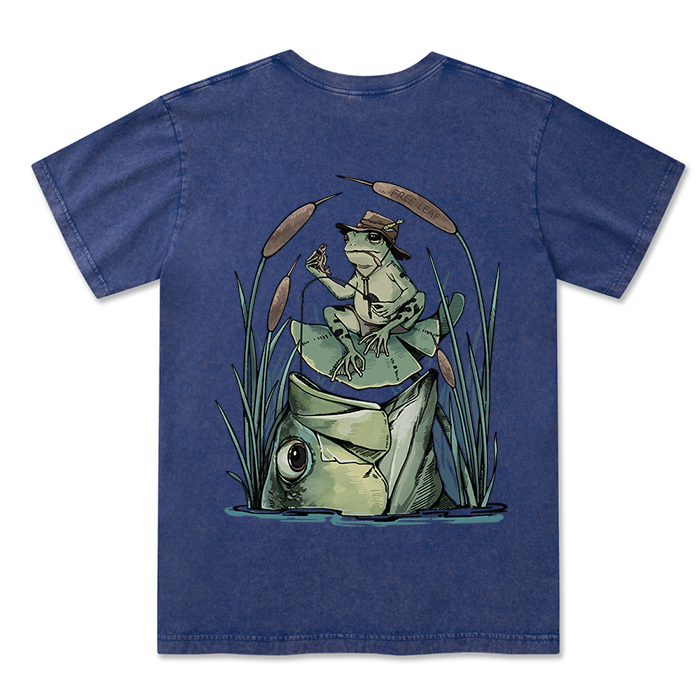 Freeleaf Largemouth Bass Unisex Washed Tee