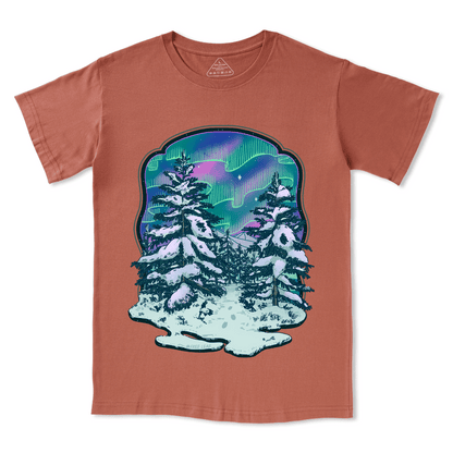 Winter Aurora Front-printed Tee