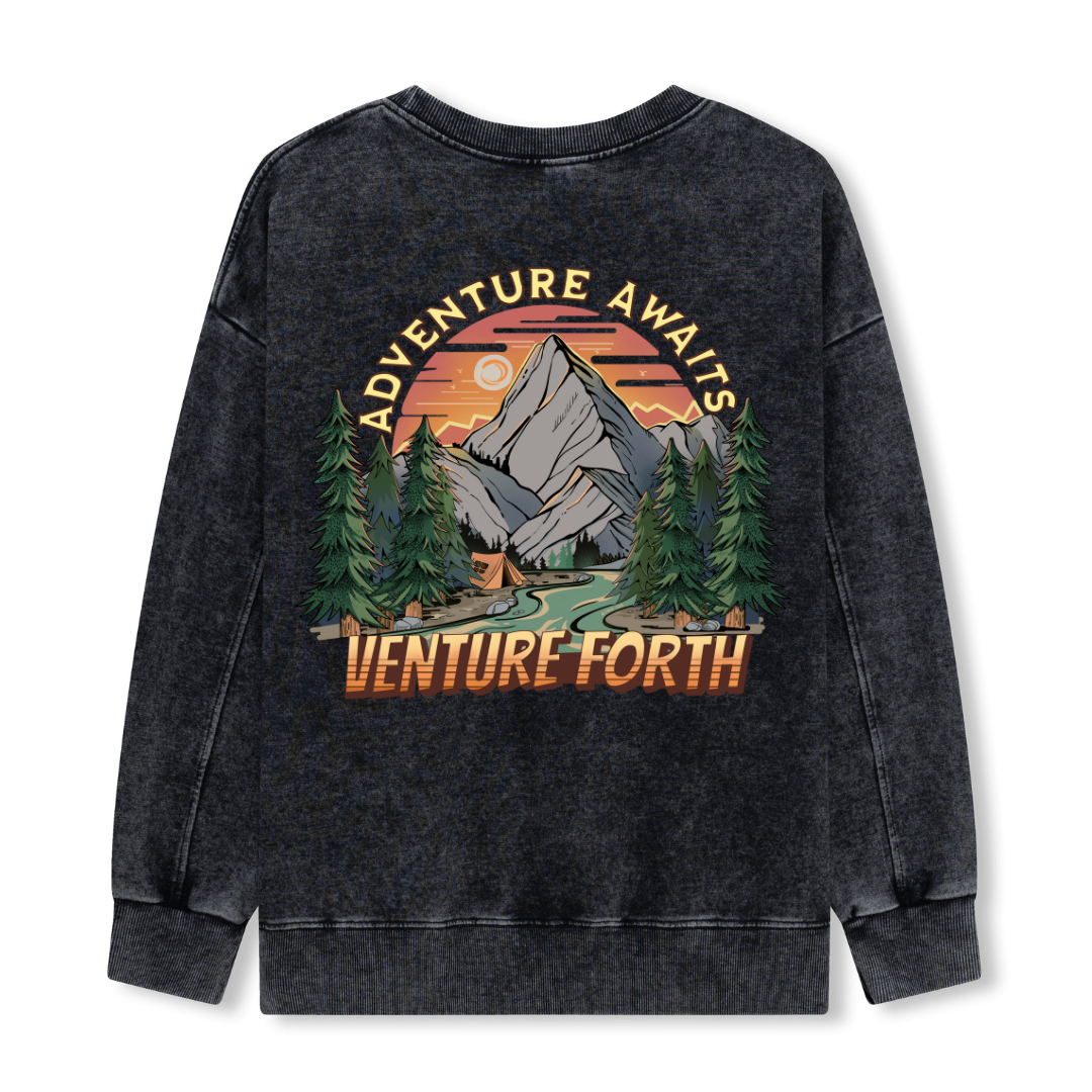 Adventure Awaits Washed Sweatshirt