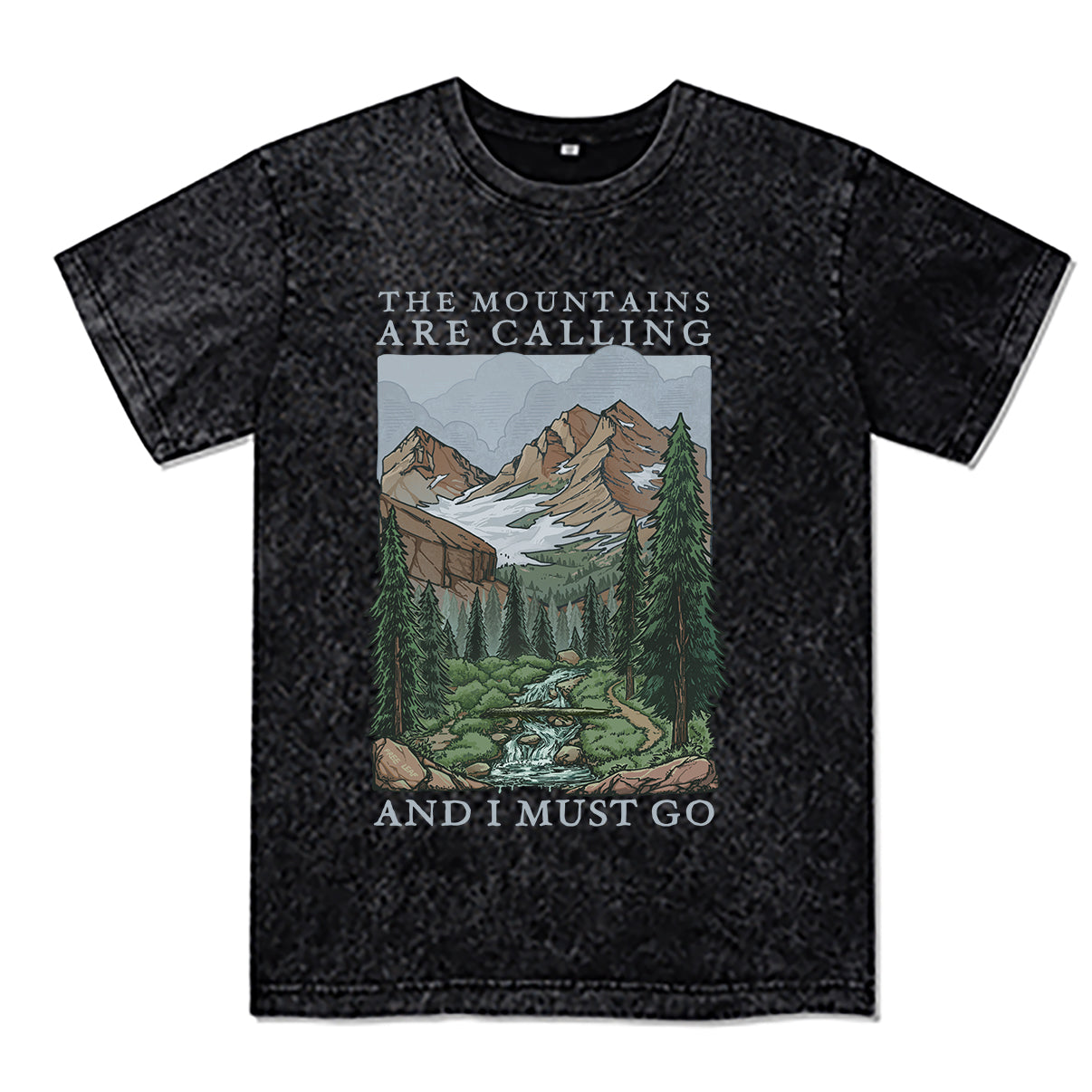 Freeleaf The Mountains Are Calling Unisex Washed Tee