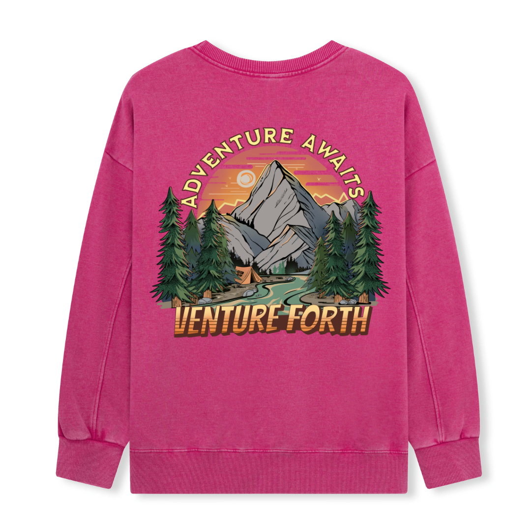 Adventure Awaits Washed Sweatshirt