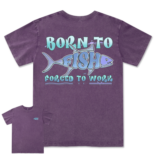 Born To Fish Washed Tee