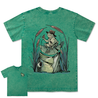 Freeleaf Largemouth Bass Unisex Washed Tee