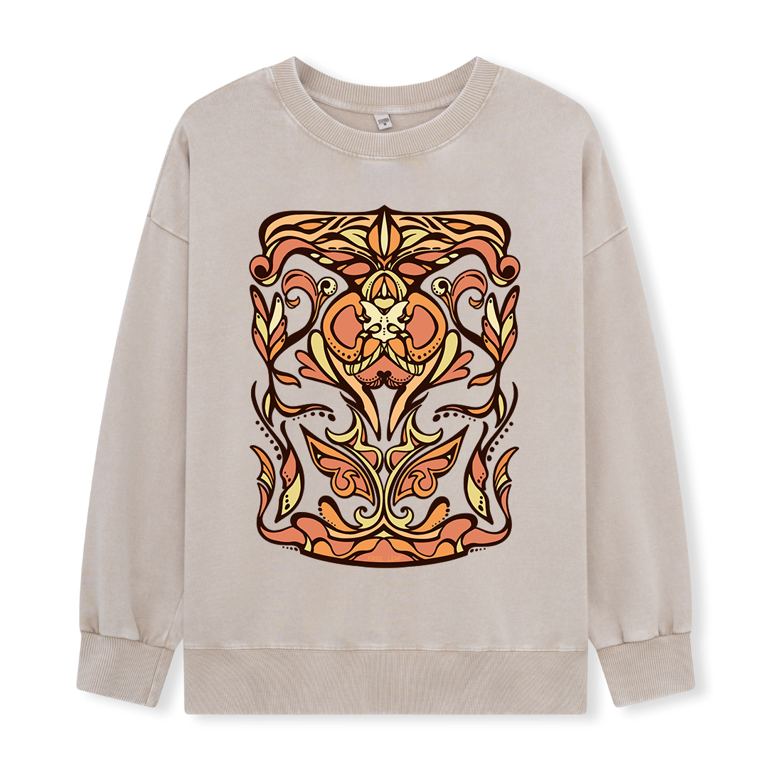 Golden Glow Washed Sweatshirt